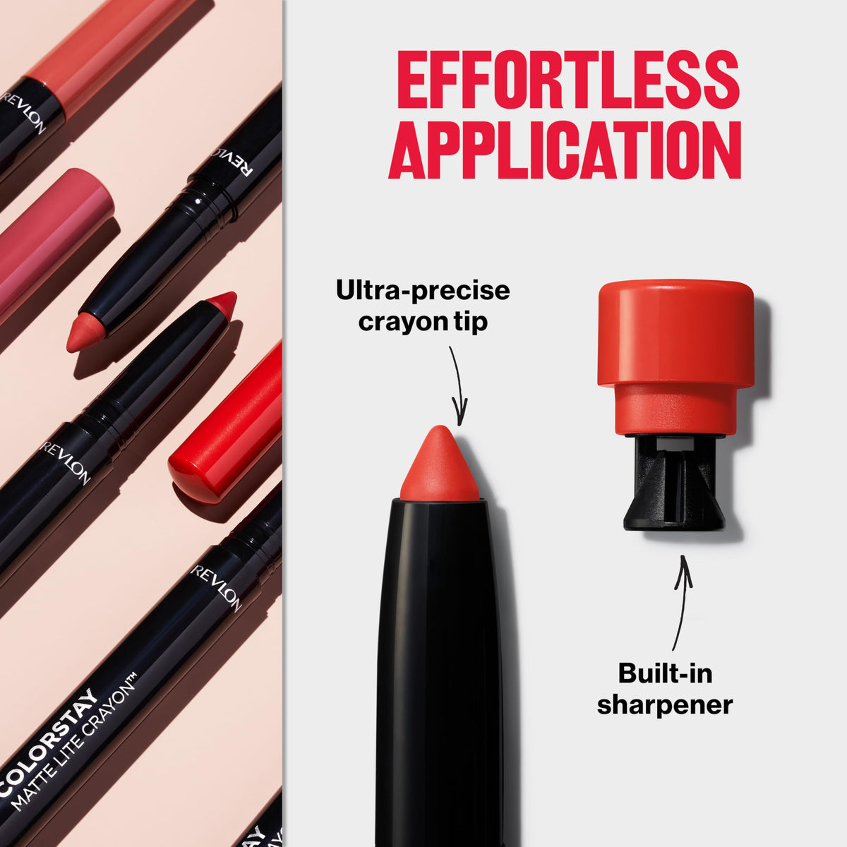 Emballage du Crayon à Lèvres REVLON ColorStay Matte Lite 012
