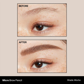 Emballage du crayon à sourcils MORPHE Micro Dual en Mocha