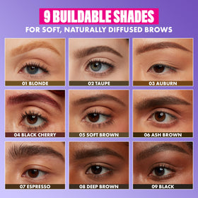 Emballage du crayon à sourcils NYX Powder Louder