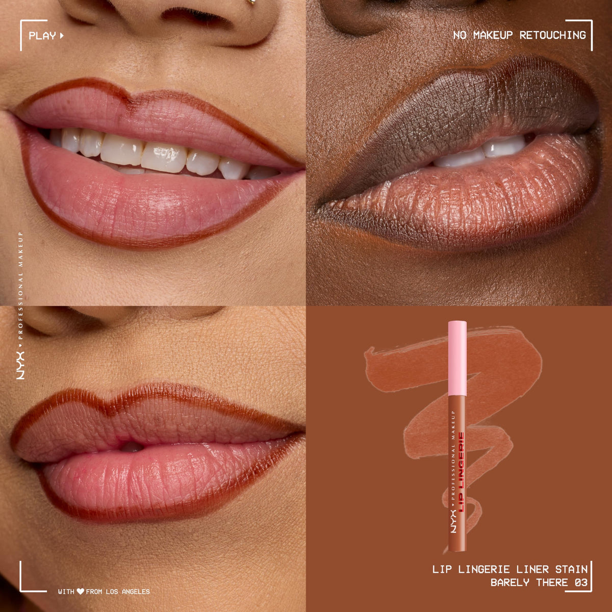 Emballage du crayon NYX Lip Lingerie Liner