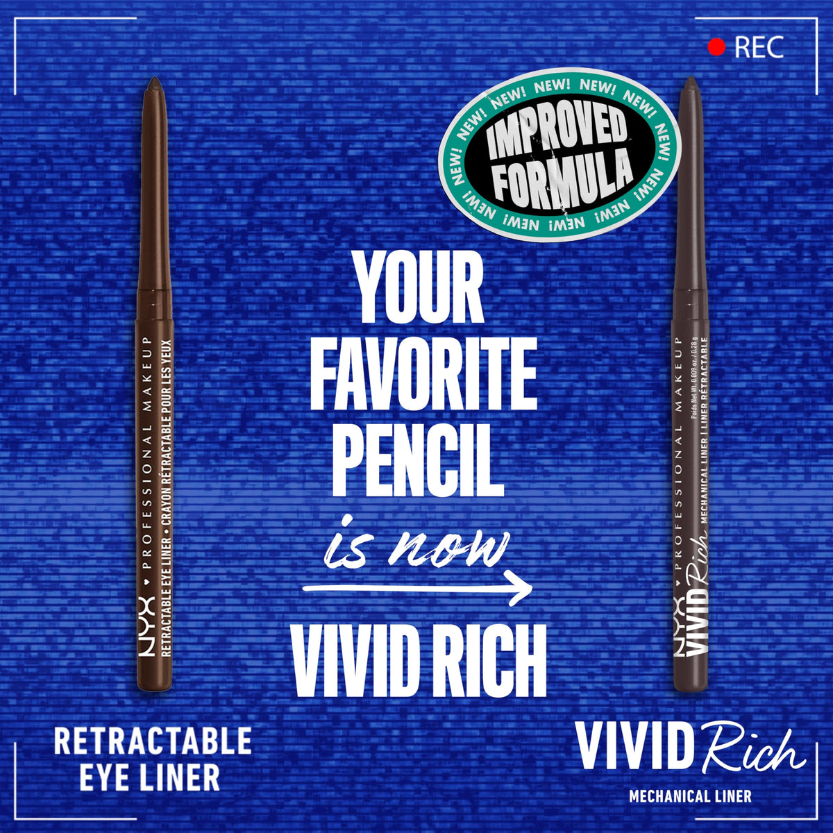 Emballage du crayon yeux Vivid Rich de NYX