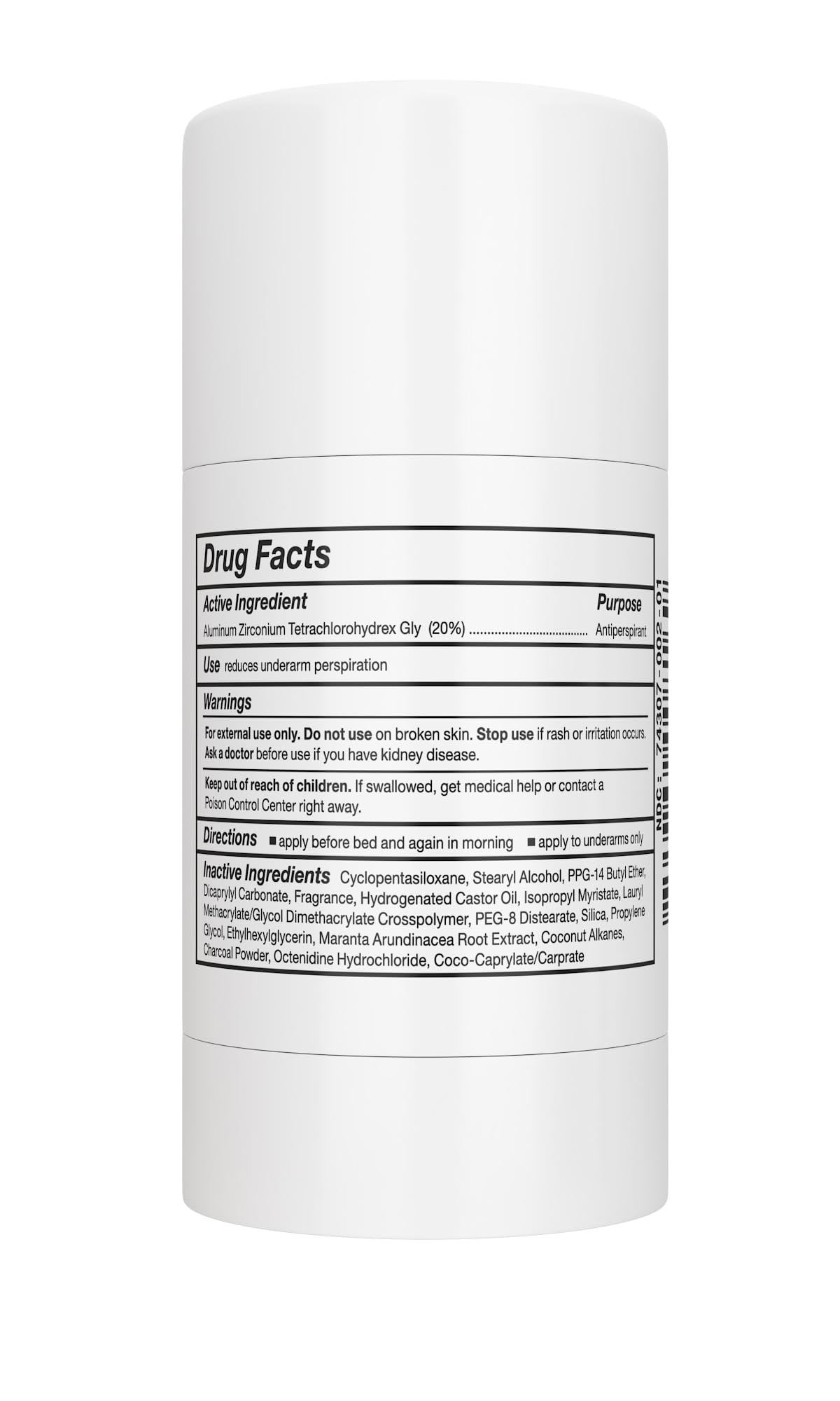 Emballage du déodorant Carpe Stick Clinique