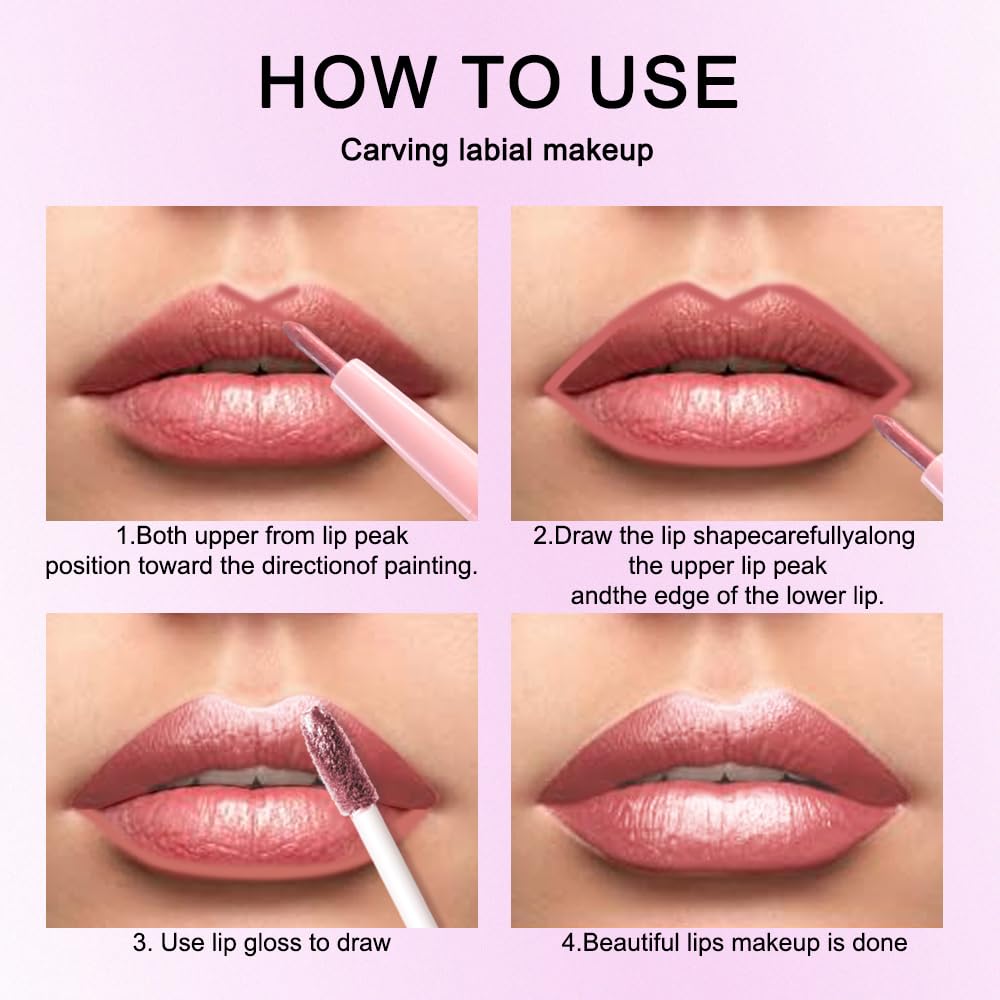 Emballage du duo lipliner et rouge à lèvres evpct