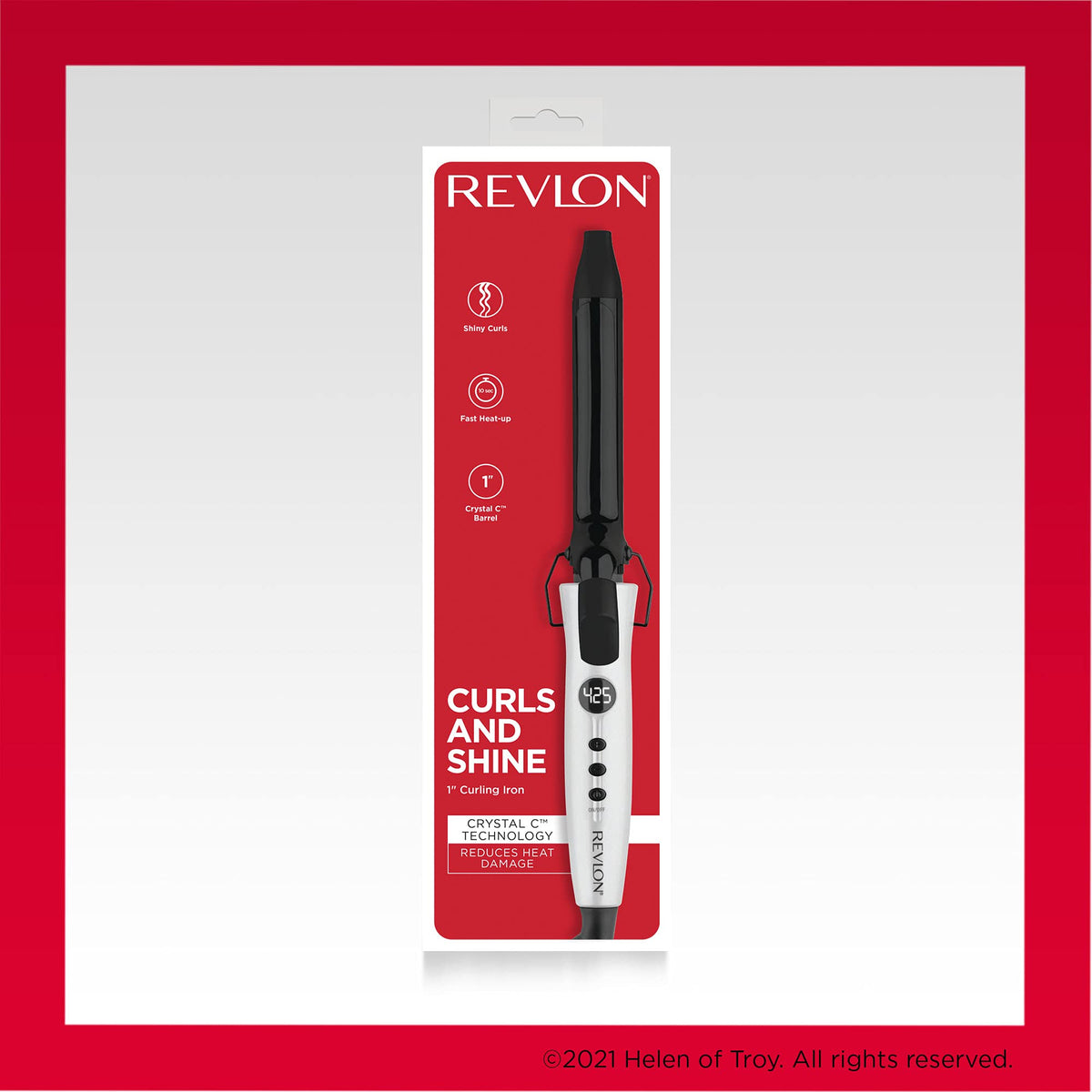 Emballage du fer à friser REVLON Crystal C