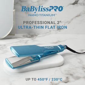 Emballage du fer à lisser BaBylissPRO 2 pouces avec spécifications