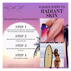 Emballage du gant exfoliant SERAPHIC SKINCARE Summer Glow