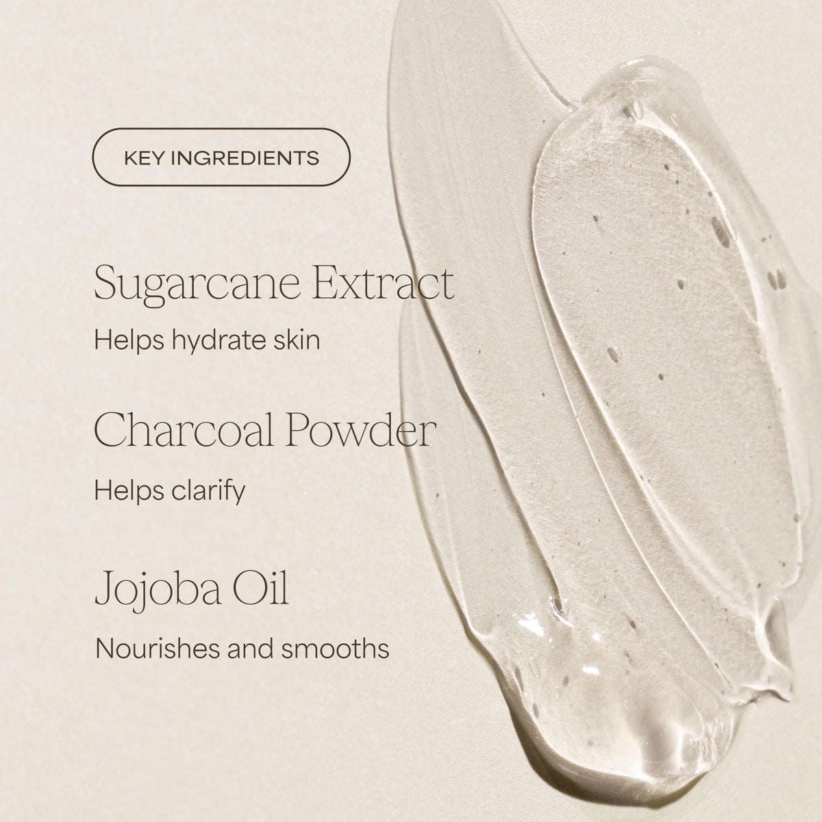 Emballage du gel douche Charcoal Bamboo RAW SUGAR