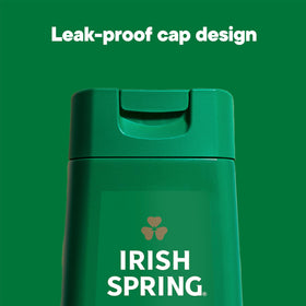 Emballage du gel douche Irish Spring avec étiquettes claires