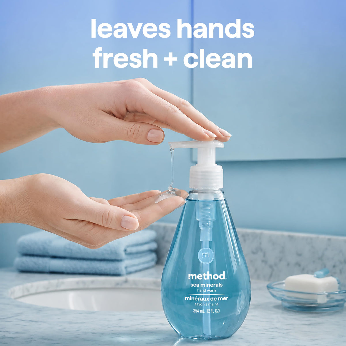 Emballage du gel lavant mains Method avec informations