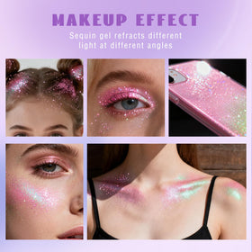 Emballage du gel pailleté HOSAILY rose