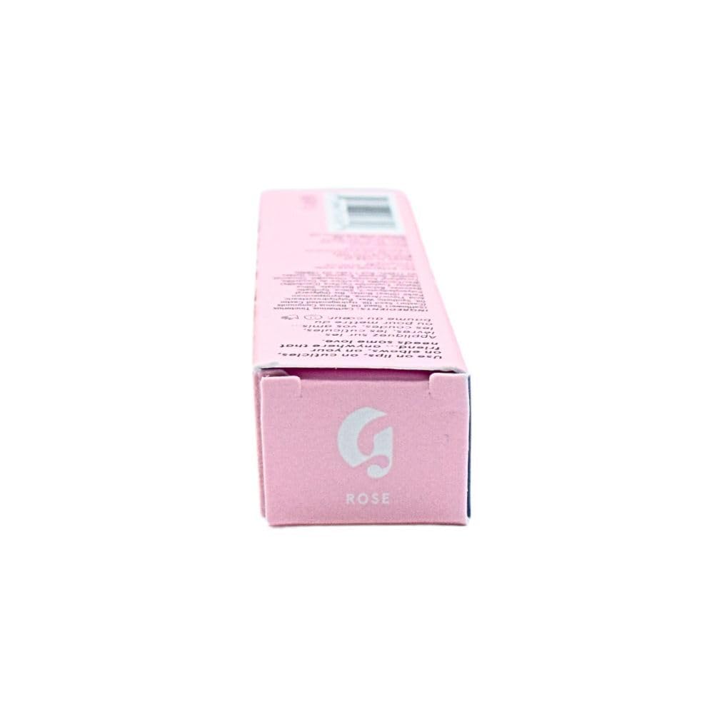 Emballage du Glossier Balm Dotcom Baume à Lèvres Rose