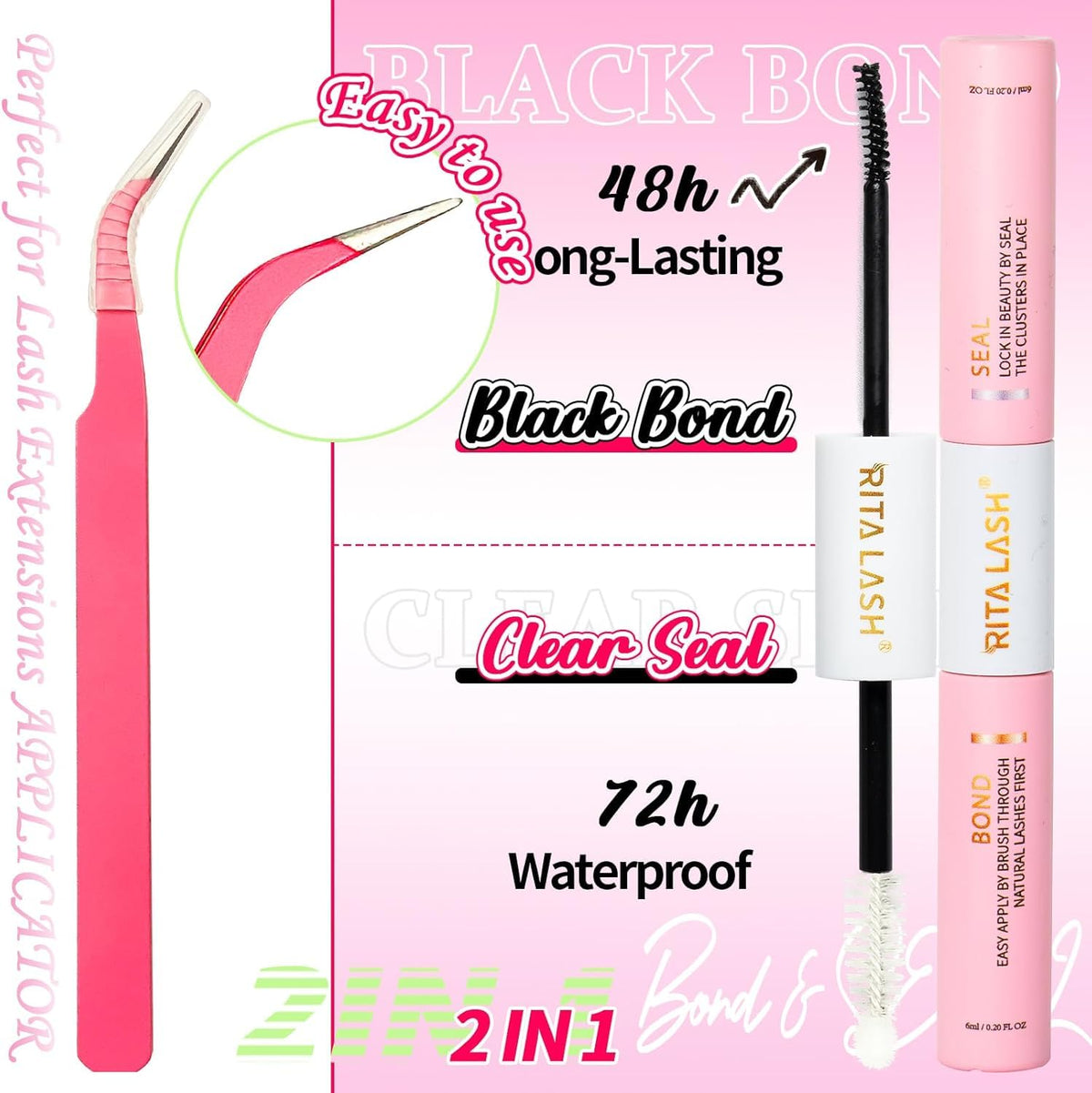 Emballage du Kit d'Extension de Cils RITALASH