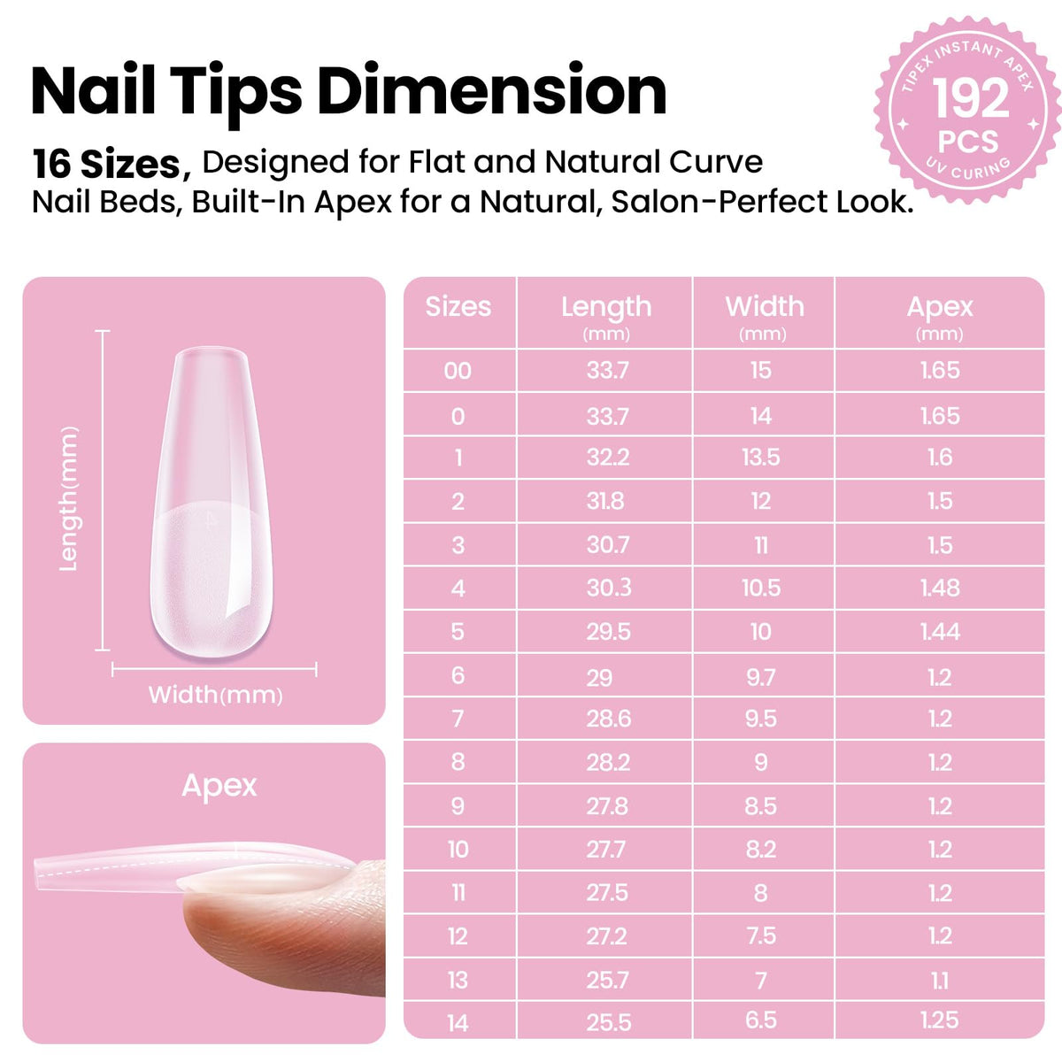 Emballage du kit d'extensions d'ongles beetles