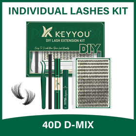 Emballage du kit d'extensions de cils KEYYOU