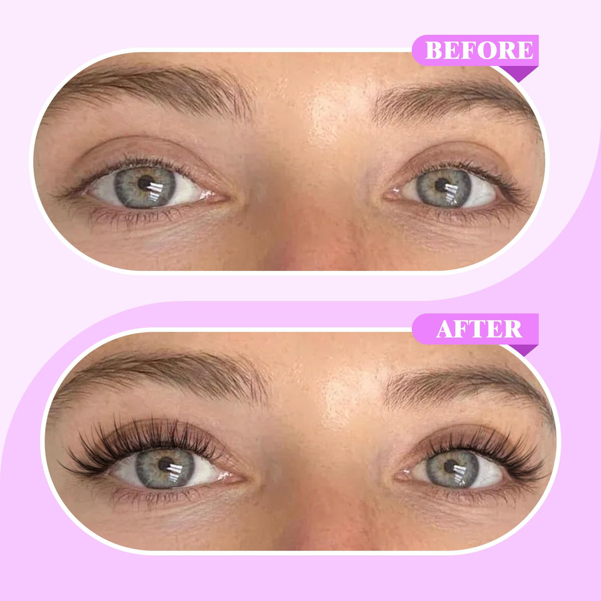 Emballage du kit d'extensions de cils Newcally