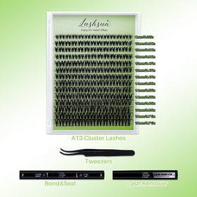 Emballage du Kit de Cils Cluster Wispy LASHSUN