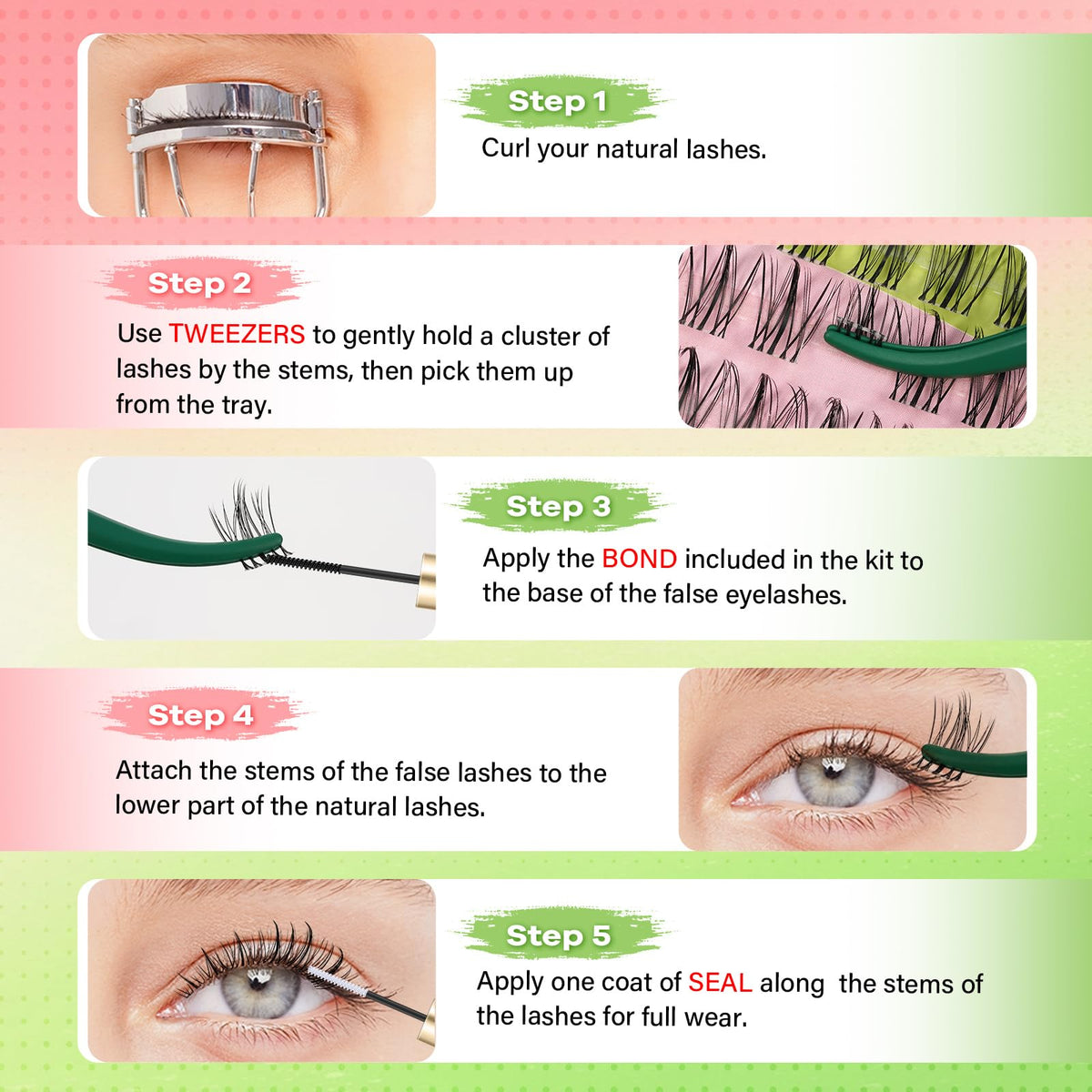 Emballage du kit de cils KEYYOU Naiad