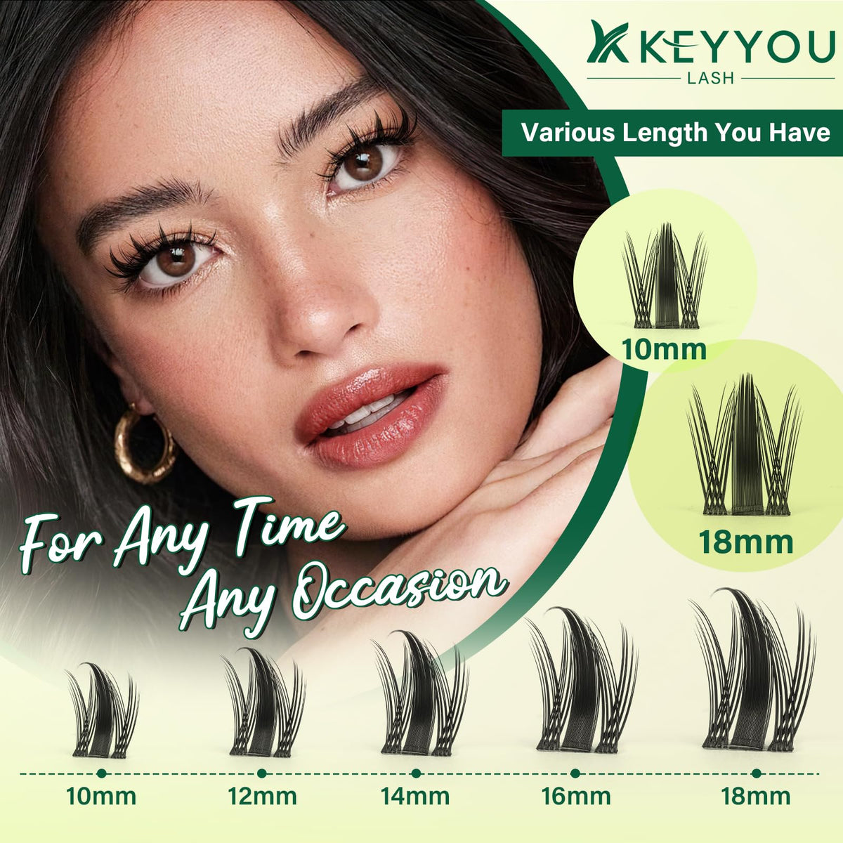 Emballage du kit de cils Manga KEYYOU