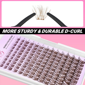 Emballage du Kit de Clusters de Cils Bruns LuxeBold VEYESBEAUTY