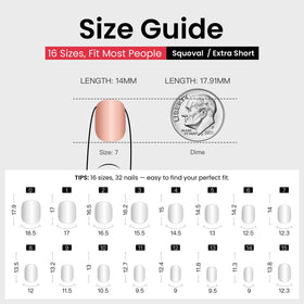 Emballage du kit de faux ongles CurvLife, vue de dessus