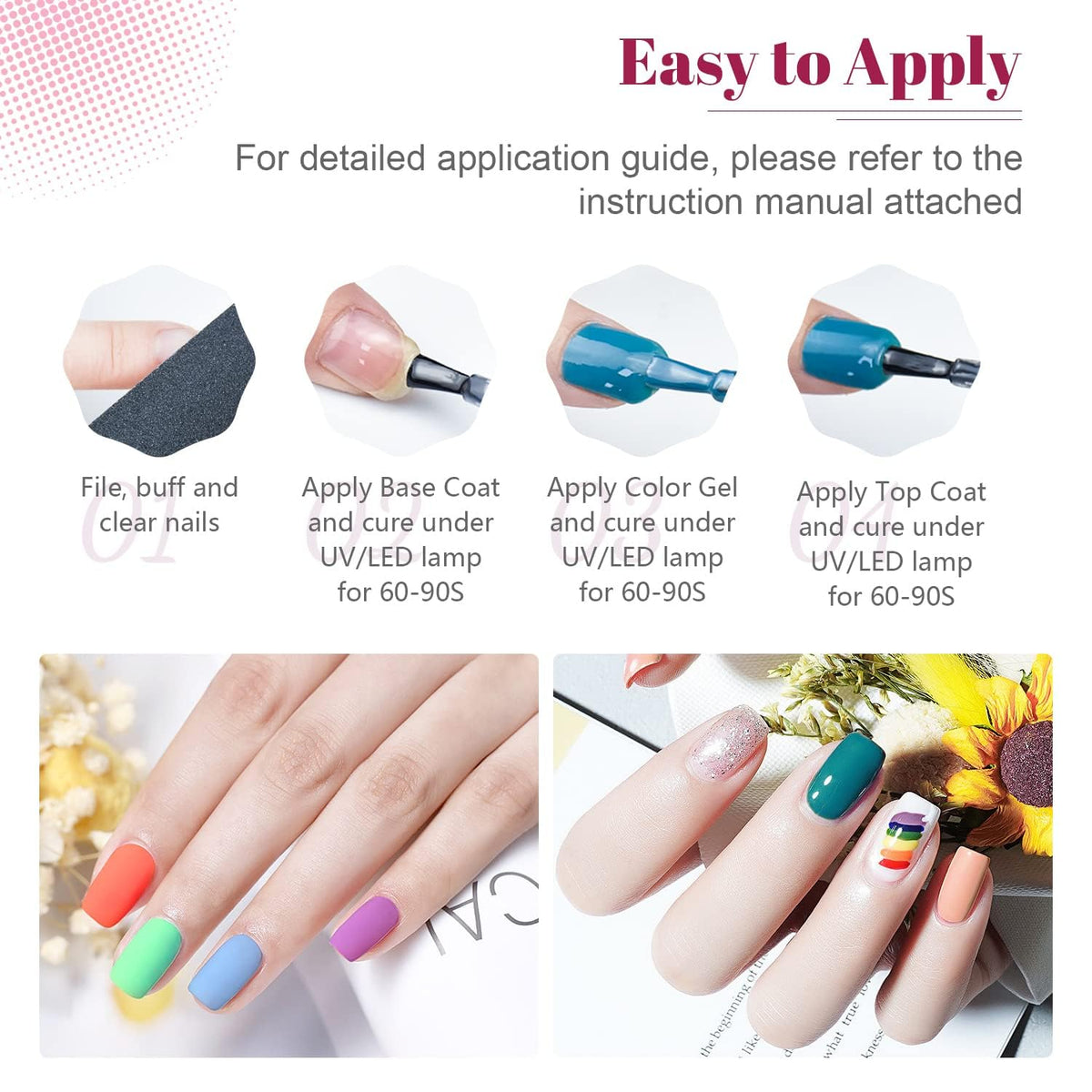 Emballage du kit de vernis à ongles JODSONE