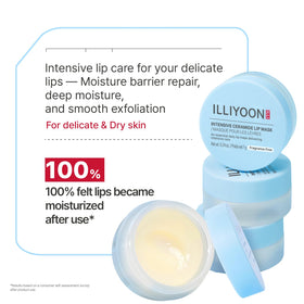 Emballage du masque à lèvres Illiyoon avec céramide