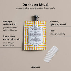 Emballage du masque capillaire invisible Davines The Restless Circle 50g