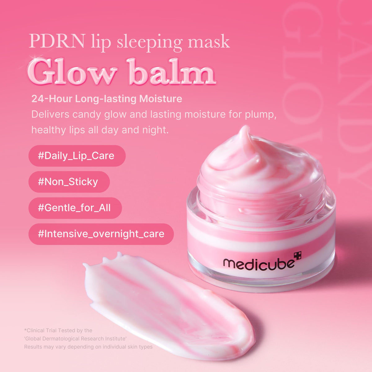 emballage du masque de nuit pour les lèvres medicube PDRN