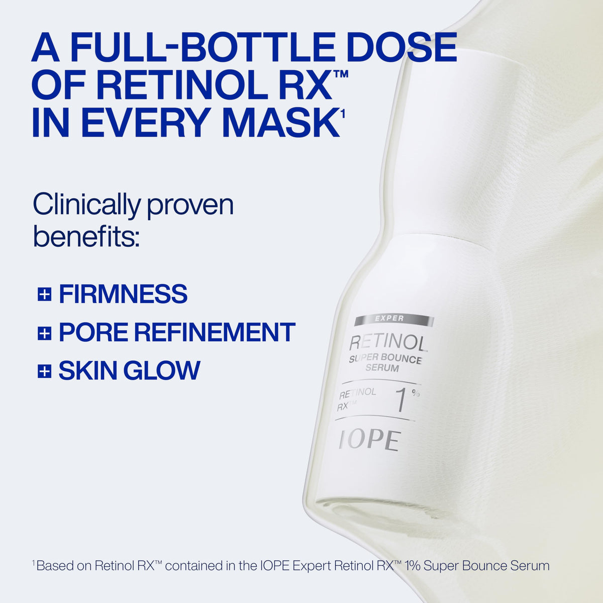 Emballage du masque hydrogel collagène IOPE, vue de face