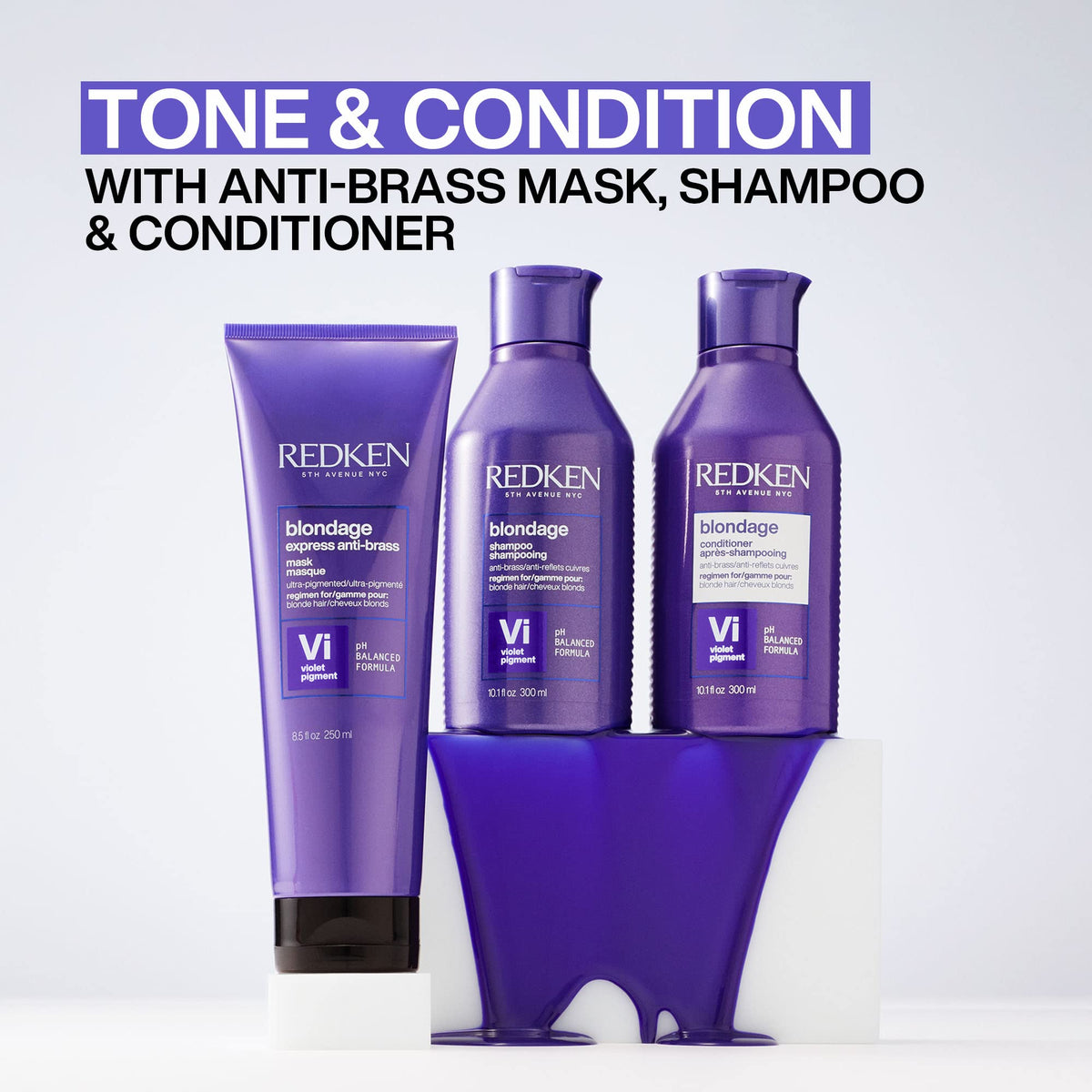 Emballage du masque Redken Blondage Express 260g