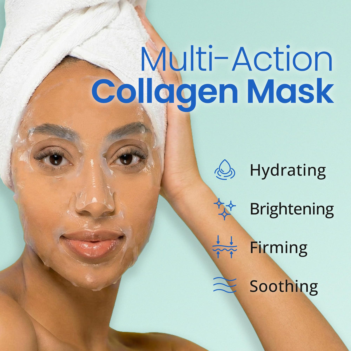 Emballage du masque visage hydrogel Ebanel, cinq pièces