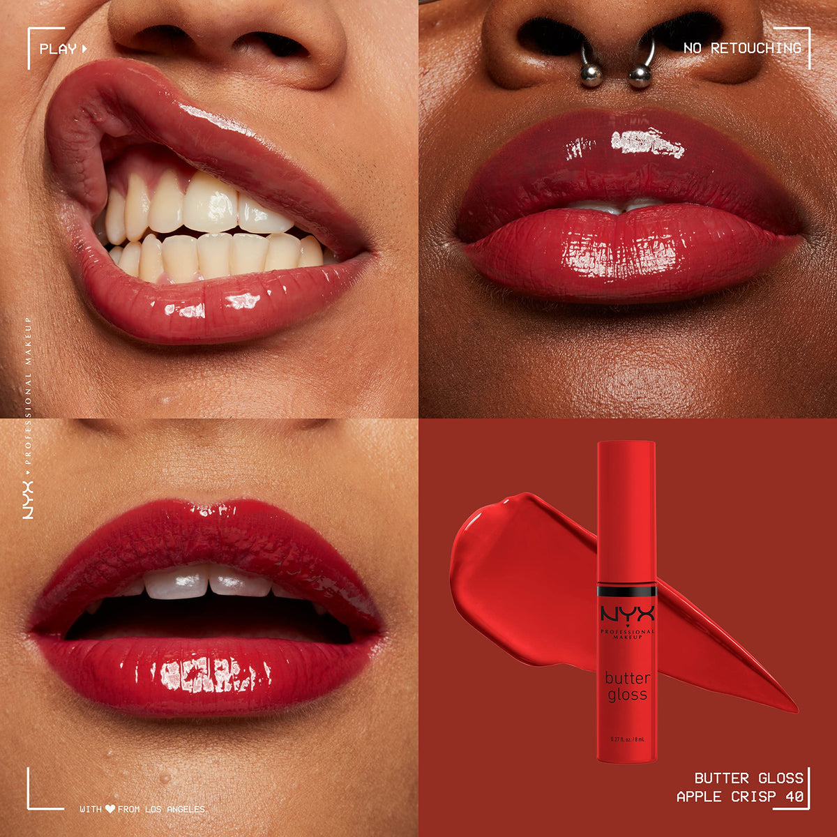 Emballage du NYX Butter Gloss Apple Crisp 9g