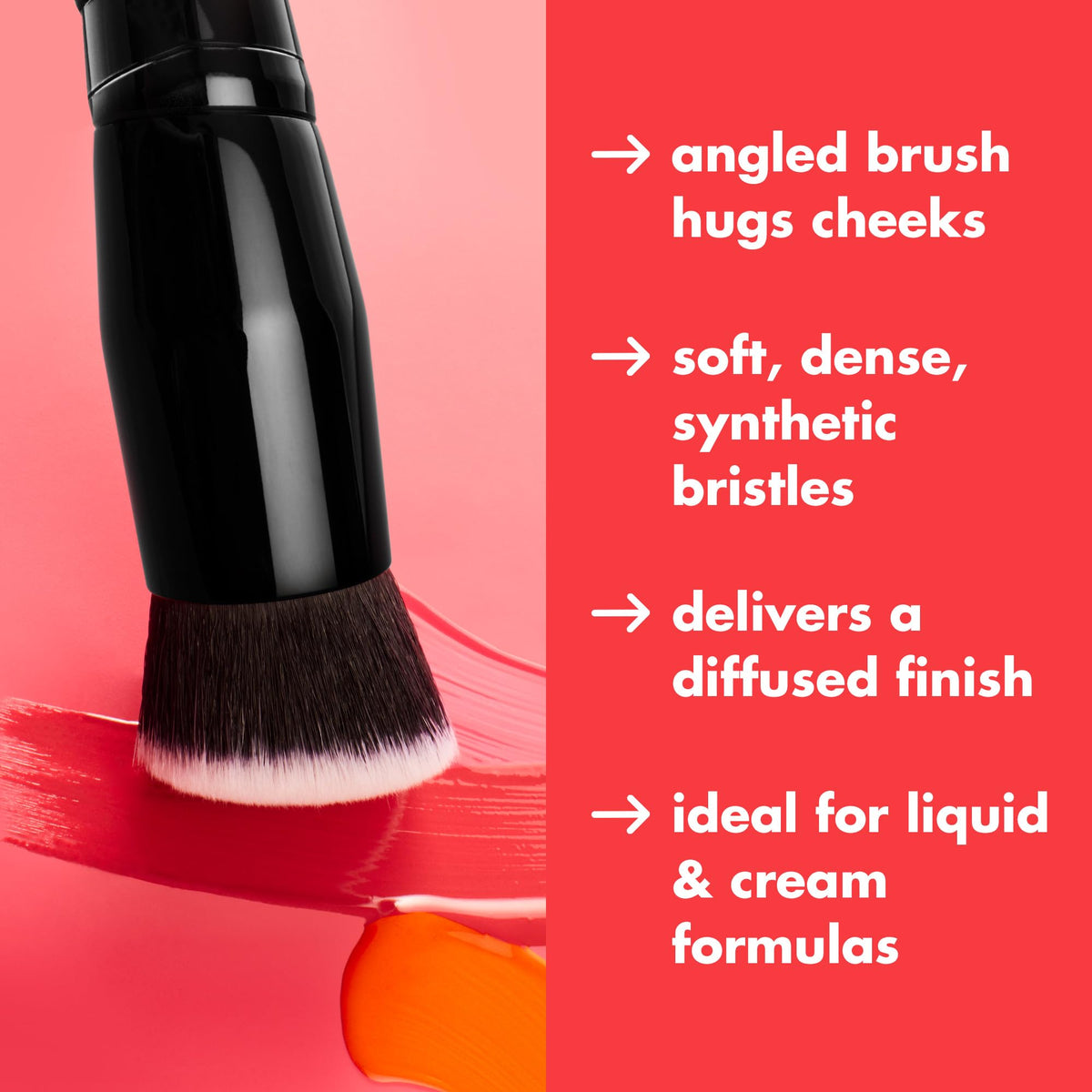 Emballage du pinceau à blush liquide e.l.f.