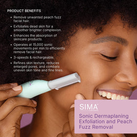 Emballage du rasoir dermaplane SIMA