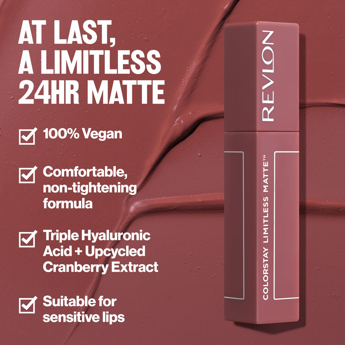 Emballage du REVLON ColorStay Limitless Matte Lipstick 002 Poster Child