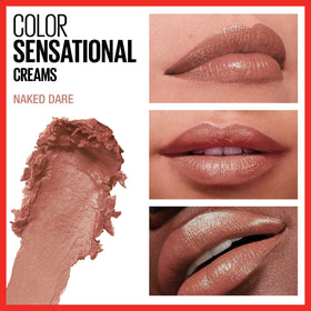 Emballage du rouge à lèvres MAYBELLINE Color Sensational, vue de côté