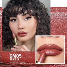 Emballage du rouge à lèvres Oulac GM05 avec tube miroir et fermeture magnétique