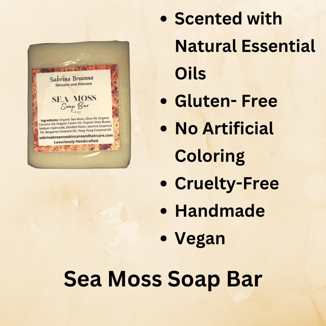 Emballage du savon à la mousse de mer Sabrina Breanna