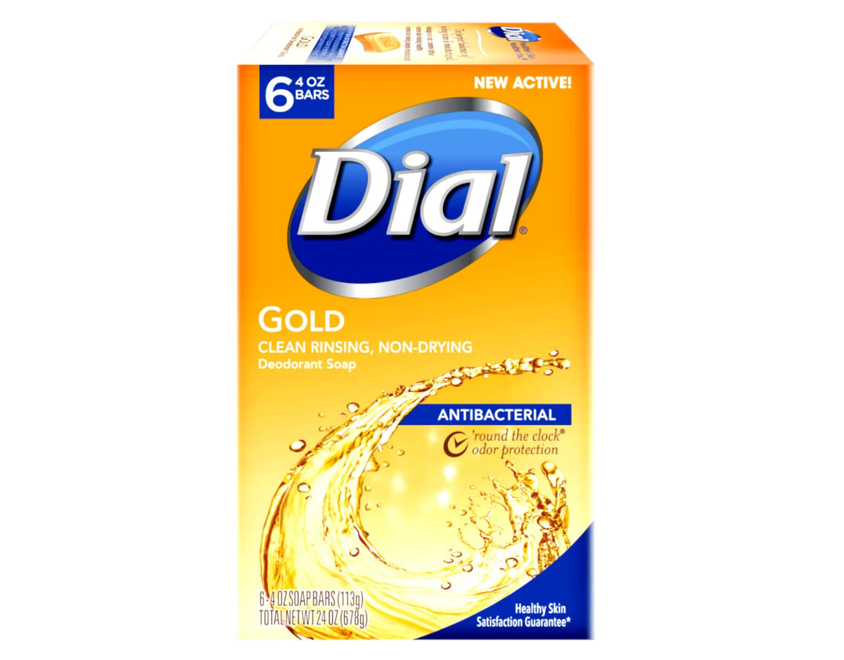 Emballage du savon antibactérien Dial avec 6 barres
