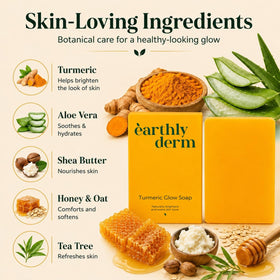 Emballage du savon au curcuma earthly derm