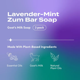 Emballage du savon au lait de chèvre Indigo Wild Lavande-Menthe