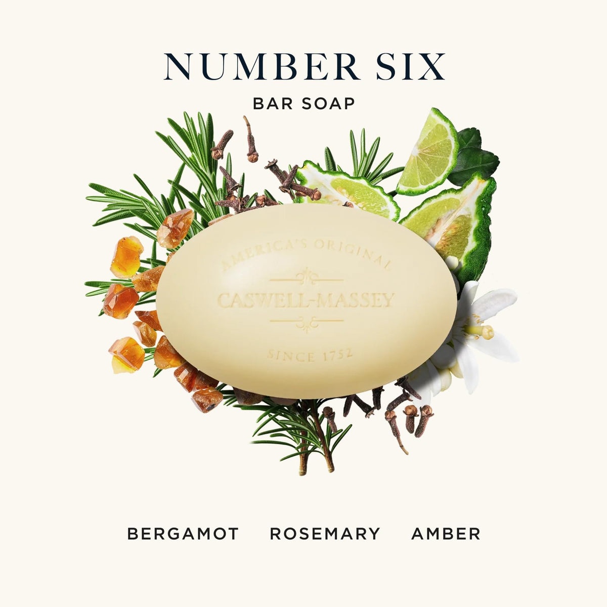 Emballage du savon Caswell-Massey Number Six