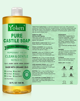 Emballage du savon de Castille Yoken à la menthe poivrée