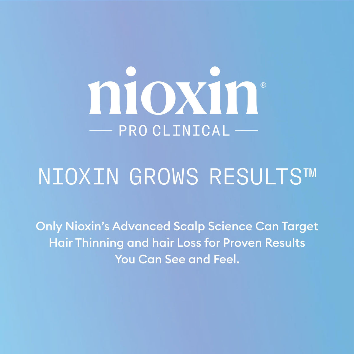 Emballage du sérum NIOXIN sur une surface blanche