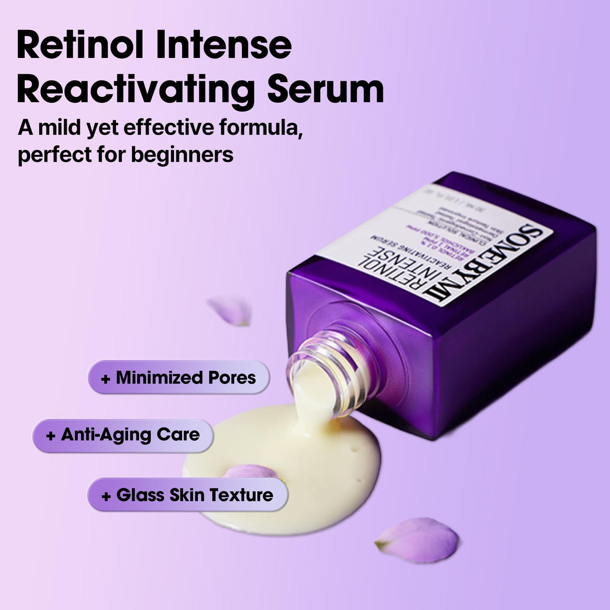 Emballage du Sérum Réactivant SOME BY MI avec ingrédients clés