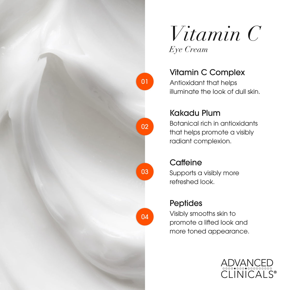 Emballage du set Advanced Clinicals, contenant la crème corps et la crème pour les yeux