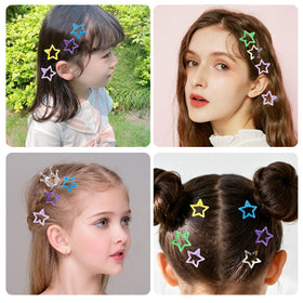 Emballage du set de 55 clips cheveux étoilés Secmity