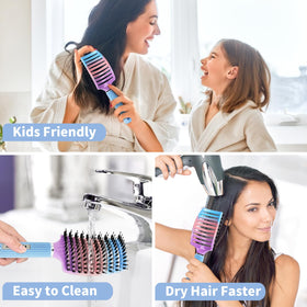 Emballage du set de brosses à cheveux HIPPIH