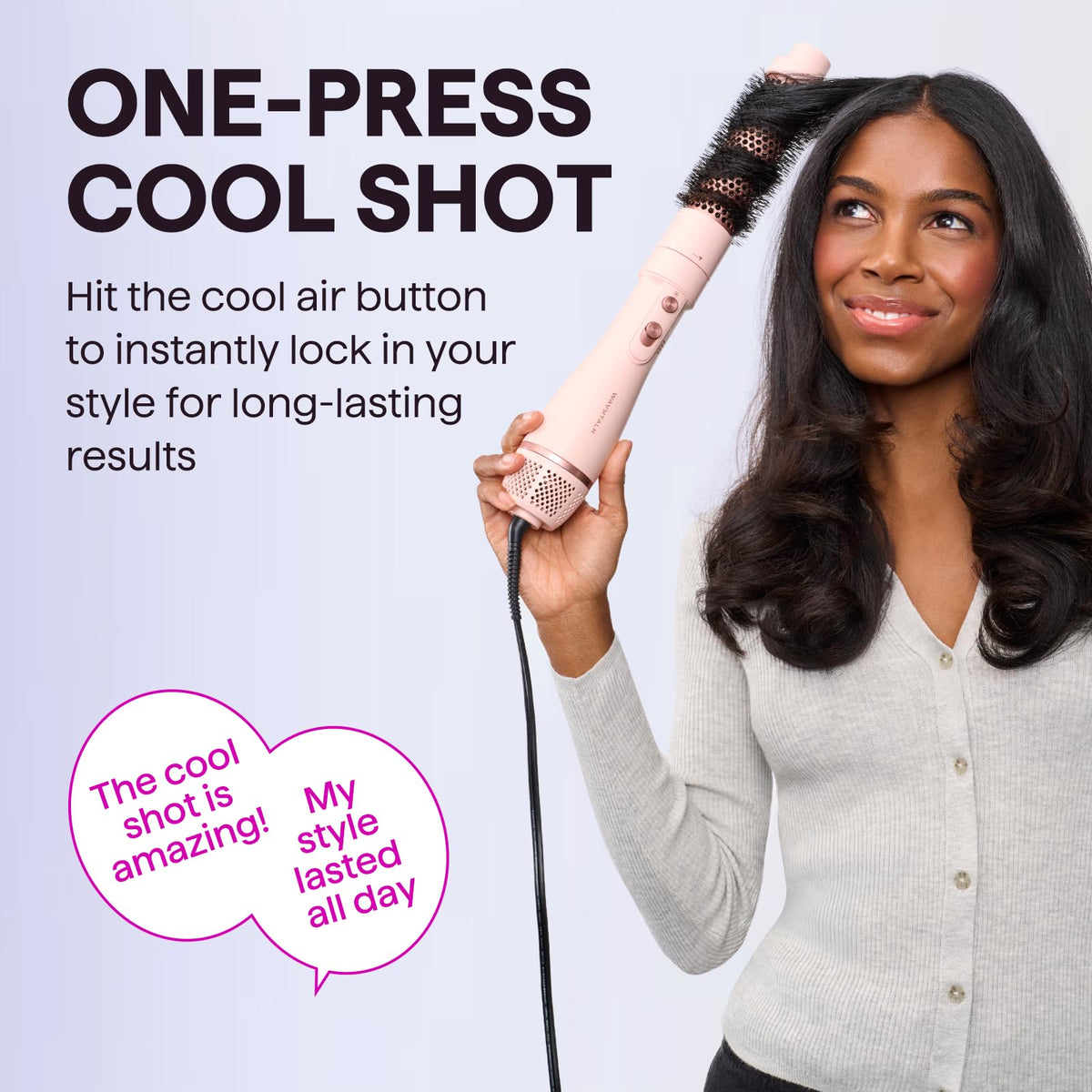 Emballage du set de brosses sèches cheveux wavytalk