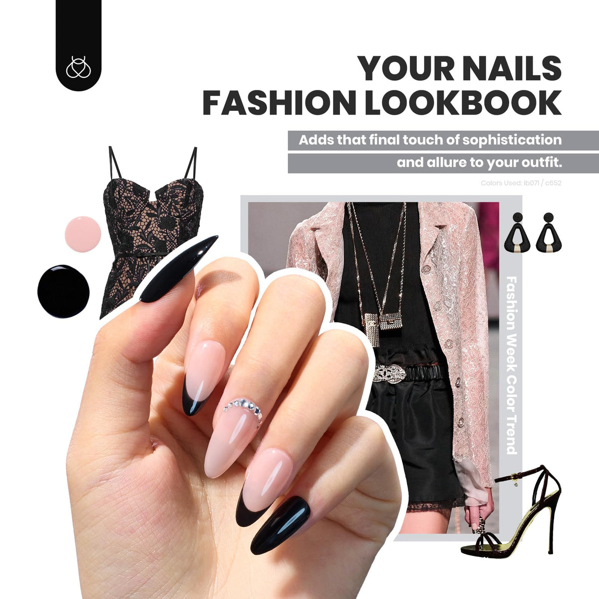 Emballage du set de vernis gel beetles avec accessoires pour nail art